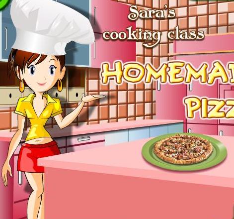 sara cooking class homemade pizza recipe game online